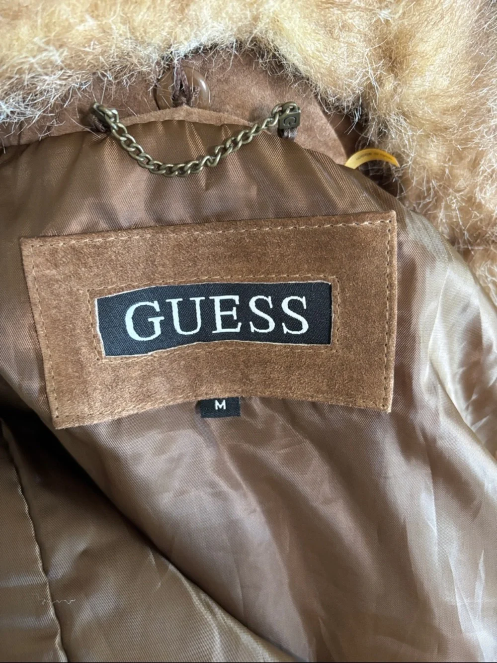 Guess Bomber Jacket with Faux Fur Collar - Picture 4 of 4